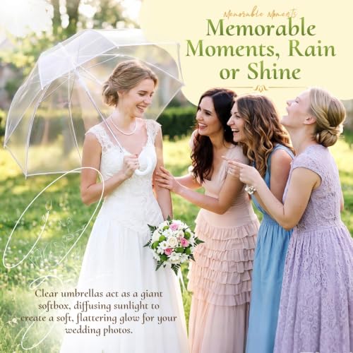 Clear Bubble Umbrellas, 48 Inch Windproof Transparent POE Dome Umbrella by Gereat - Used condition - Image 3