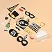 Amosfun 24 Piezas DIY Photocall Atrezzo Divertida Creativa Bigotes Gafas Sombreros Labios...