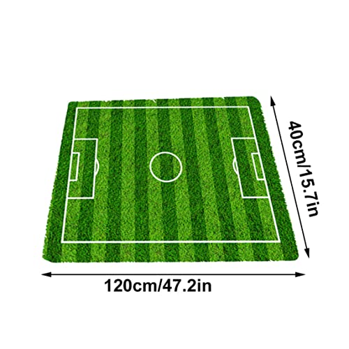 Alfombra campo de fútbol infantil con franela antideslizante para cuarto de juegos 4