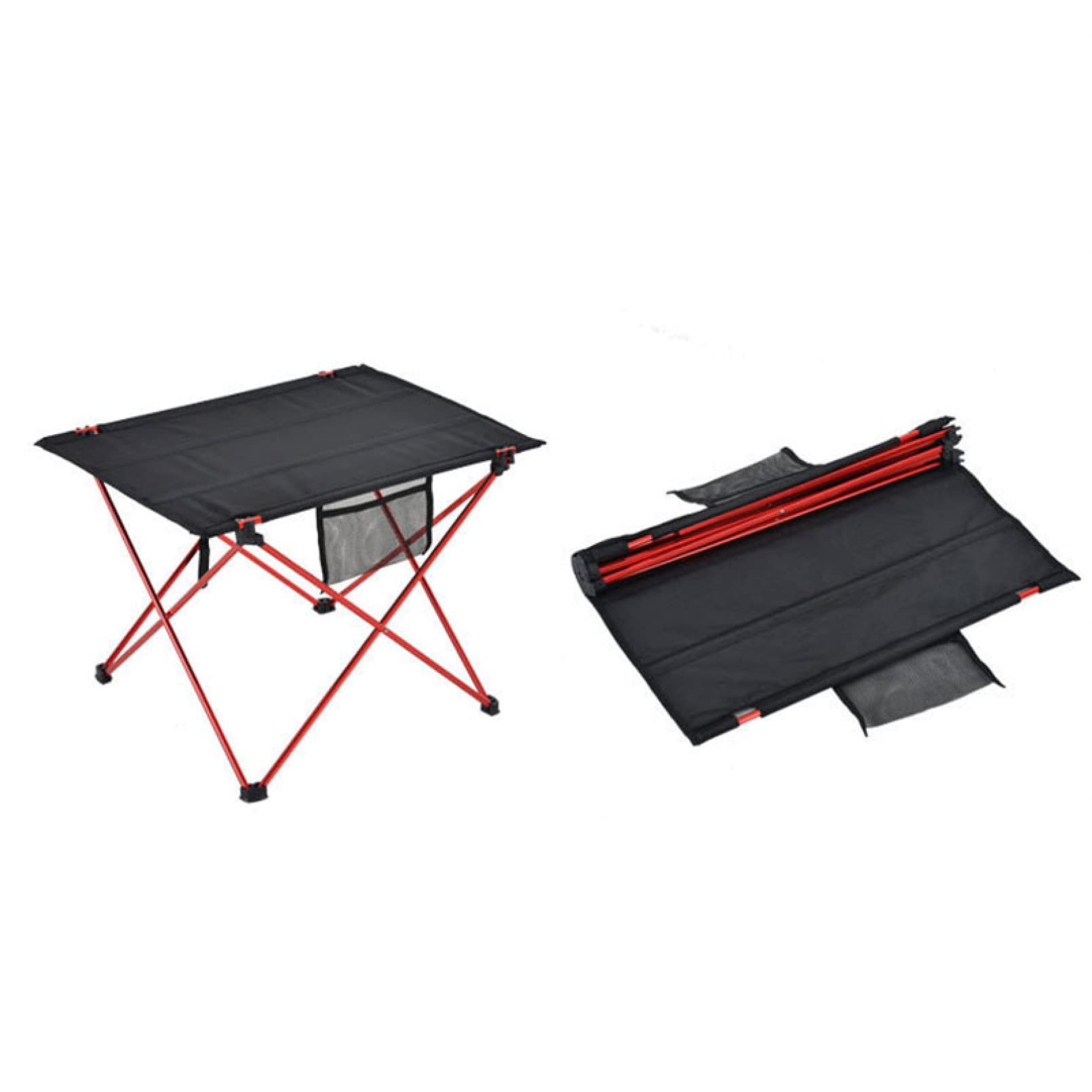 BAJIE Tavolo pieghevole da esterno 75*54 cm Tavolo da pranzo portatile da esterno Scrivania pieghevole da giardino Impermeabile in tessuto Oxford Leggero Tavolo da campeggio Borsa da trasporto inclusa
