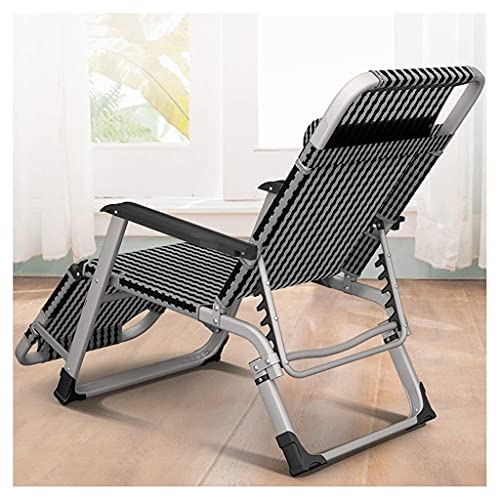 Chaise zero gravity pliante en acier et textoline super large 65 cm - 4