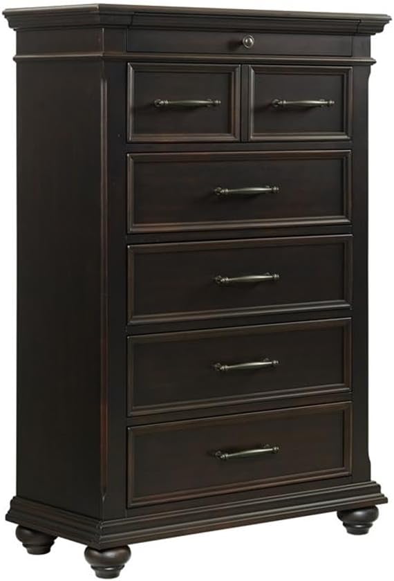 Furnishings Brooks 6-Drawer Chest in Black
