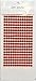 Kel-Toy Round Rhinestone Stickers, 6mm, 247 Pieces Per Sheet, Red
