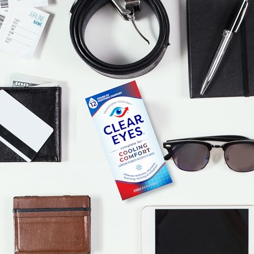 Clear Eyes Cooling Comfort Relief Eye Drops, 0.5 Fl Oz - Thumbnail 5