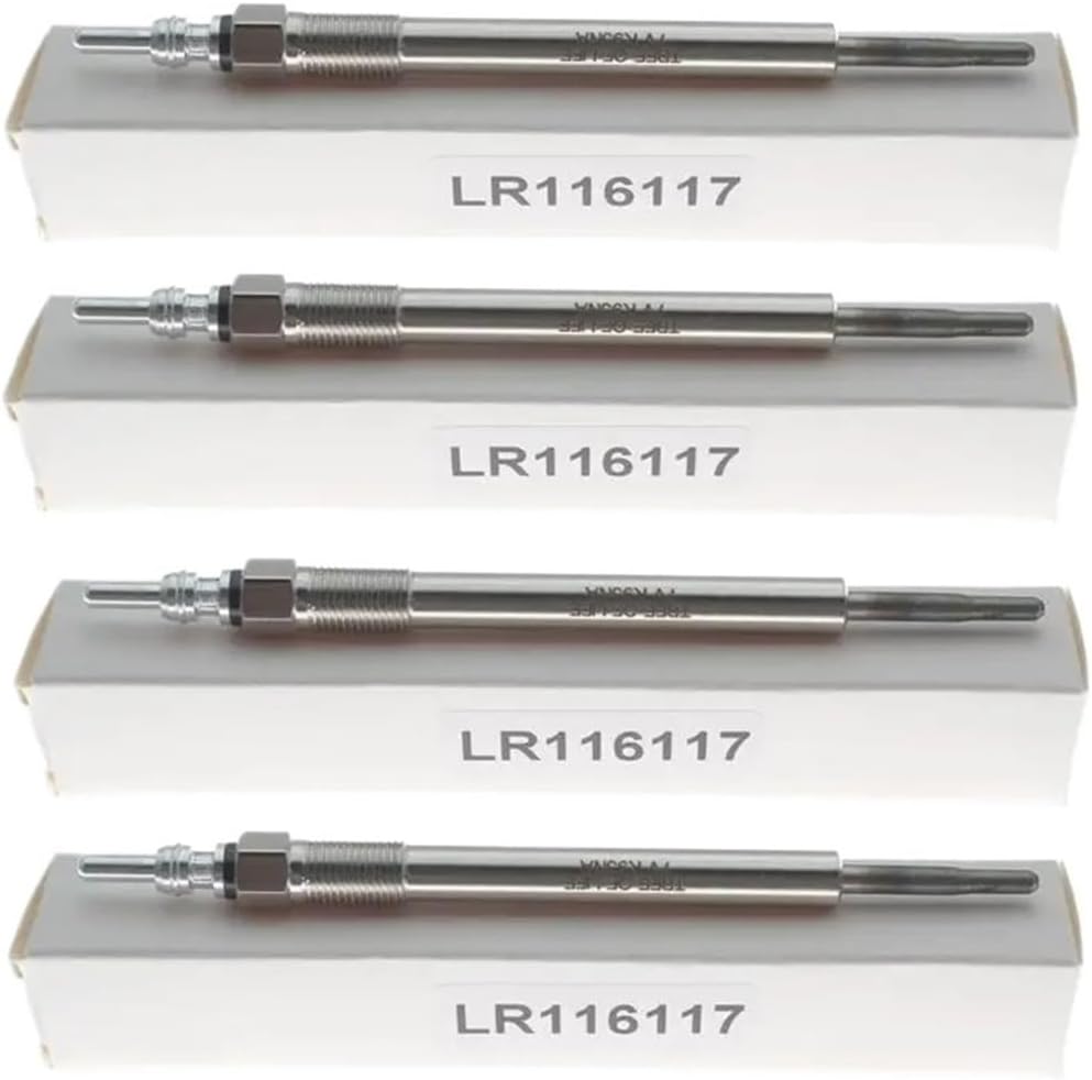 4x Glow Plug 7V Compatible with Land Rover Discovery 5 2017-2020 Range Rover Velar 2017+ Discovery Sport 2015+ 2.0 Diesel LR116117 LR128419