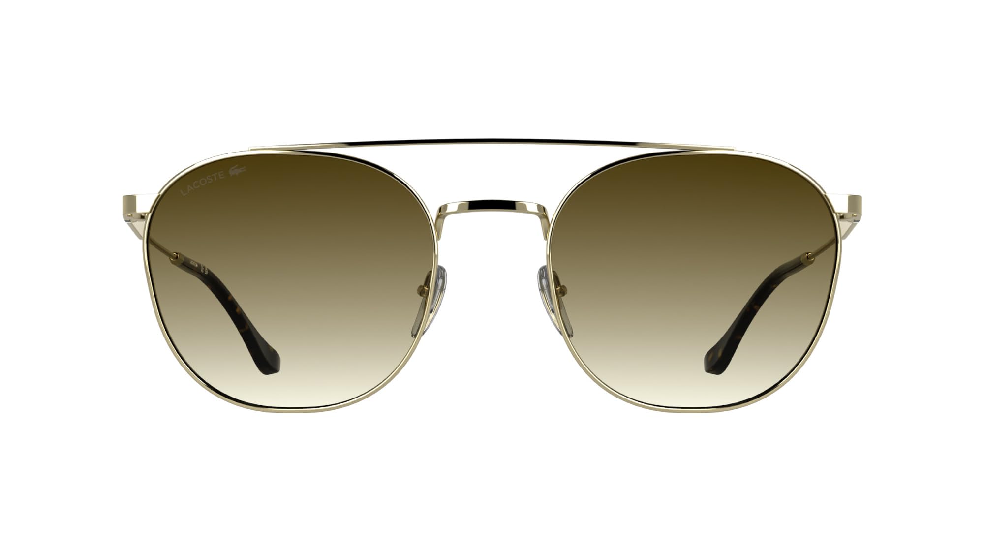 Lacoste Occhiali da Sole Uomo L281S - Oro con Lente Marrone Chiaro Sfumato