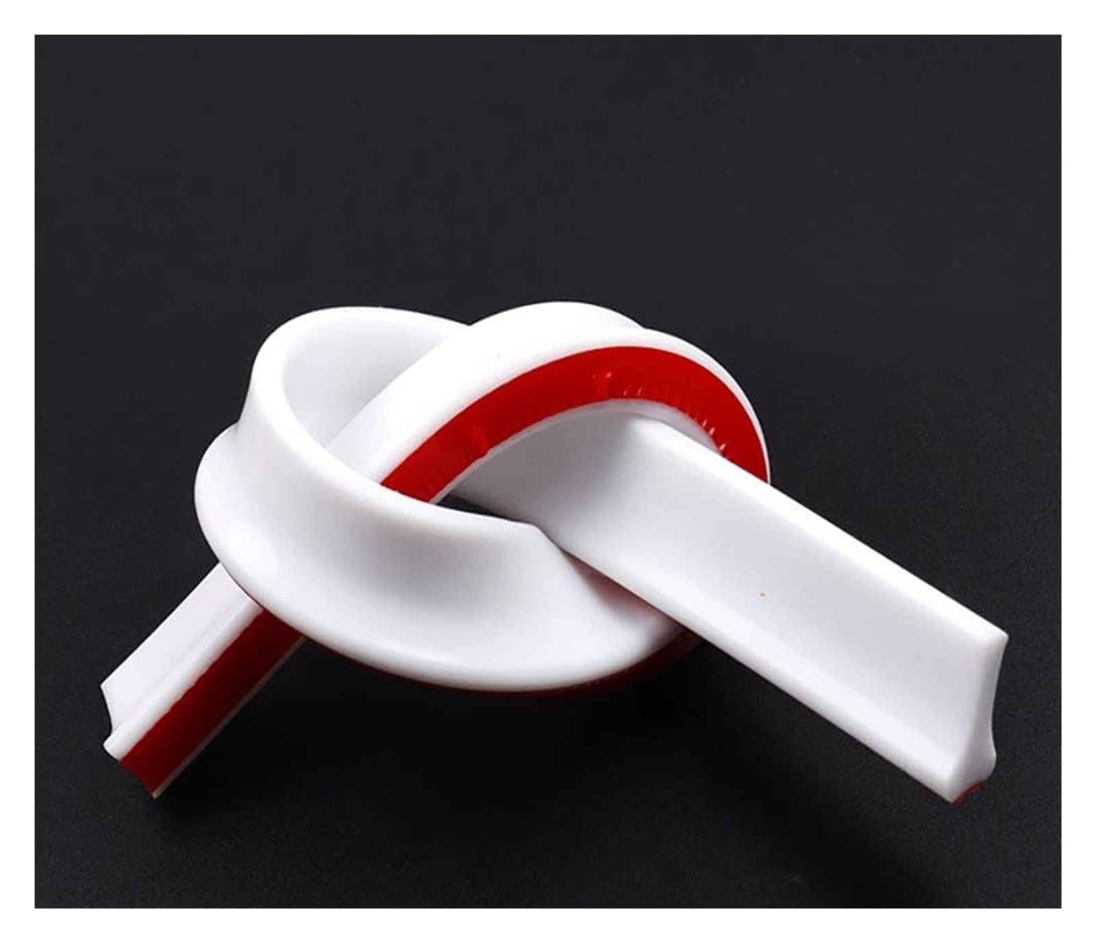 Tira de retención plegable for baño, tira sellado ducha autoadhesiva impermeable, bloqueo agua silicona flexible(Bianco,10m/393 inch)