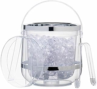 BarCraft Insulated Ice Bucket with Lid and Tongs in Gift Box, Plastic, 2.5 Litre