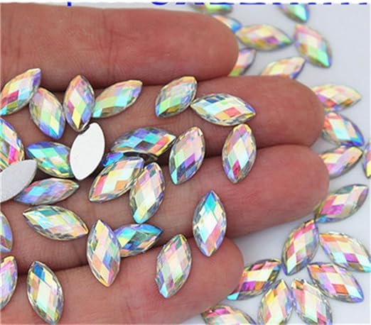 Eye/Oval (5000 Pieces) AB Multi Shape Stone Crystal Kundans Beads Stone for Art & Craft, Jewellery Making, Bangles, Embroidery & DIY Works (8 * 4 mm Size) (B0CPQ64BM2) Amazon Price History, Amazon Price Tracker