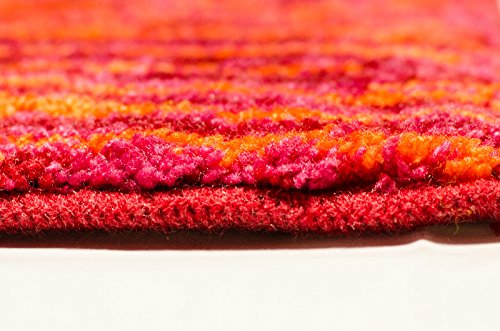 SCHÖNER WOHNEN Collection Bath Mat Mauritius, Öko-Tex 100 Standard Red, Acrylic, red, 60 x 60 cm