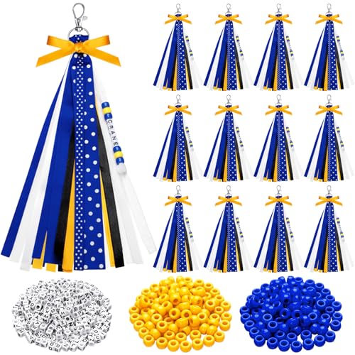 Nosiny 12 Pcs Cheer Keychains Cheerleader Gifts for Team Personalized