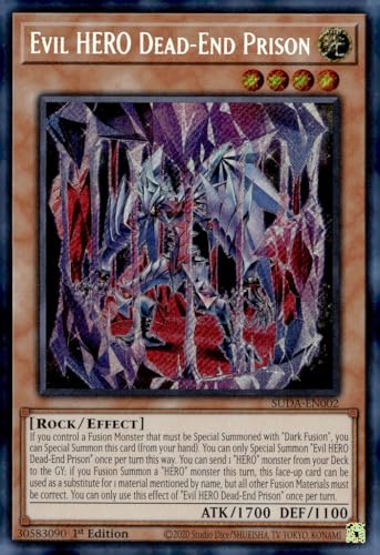 Evil Hero Dead-End Prison - SUDA-EN002 - Edición Secret Rare - 1.a Edición miniatura 1