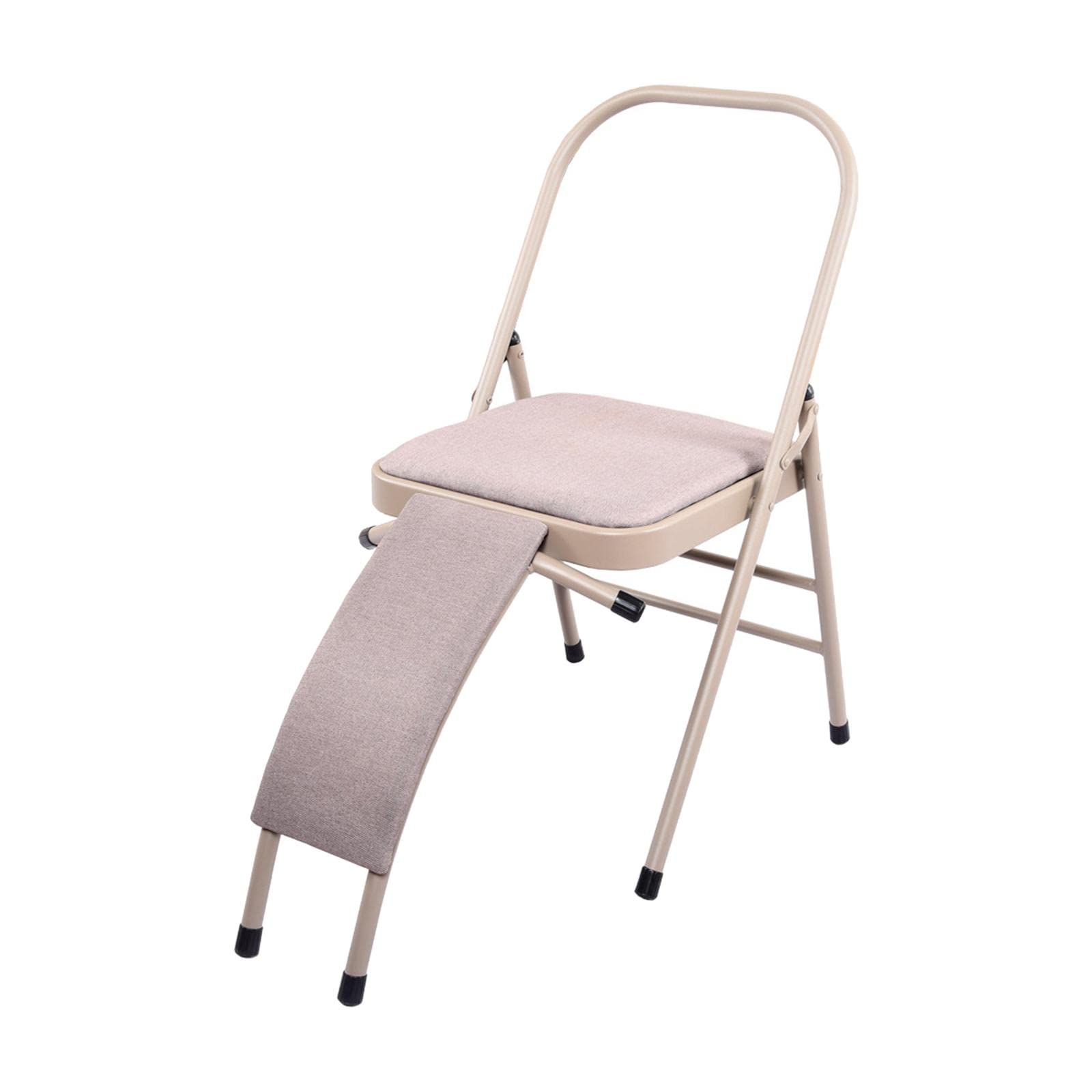 Yoga Auxiliary Chair Flexibility Strength Training for Beginners Accessories Linen Back Support | Yoga Props | Yoga & Pilates | Fitness, Running & Yoga-image-32