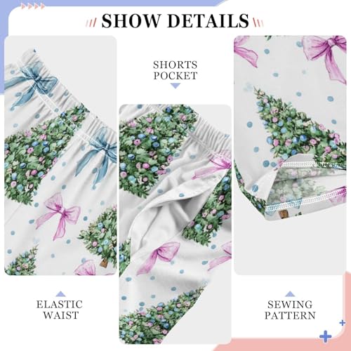 Pajama Bottoms, Coquette Christmas Tree Bow Pajamas Pant Sleep Long Pants Lounge Wear Sleepwear Soft Pjs4