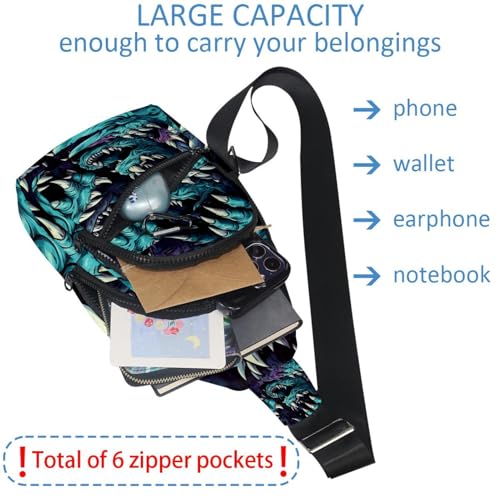 Mochila cruzada deportiva con correa regulable para correr libre 5
