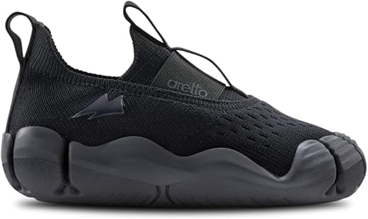 ARETTO Leaps, Kids Everyday Wear Shoes, Size S3 | EU 26, 27, 28 | Age 3-4 Years | All Black