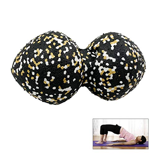 Rodillo de espuma para masaje en forma de maní, doble masaje y movilidad para deporte, fitness y ejercicios corporales miniatura 3