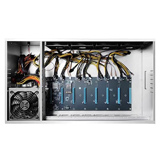 BTC-37 - Juego de placas base para minería con CPU 128 GB MSATA SSD y 8 GB de memoria DDR3 8 GPU Mining 2000 W PSU Chassis Kit, sistema Win10, compatible con BTC Eth y otras minería multidivisa (S37)