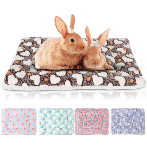 Sbayool 5PCS Guinea Pig Bed Mat, Warm Fluff Guinea Pigs Blankets