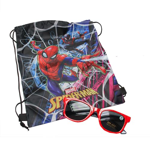 Kit Sacochila E Óculos De Sol Homem Aranha Aventura E Estilo