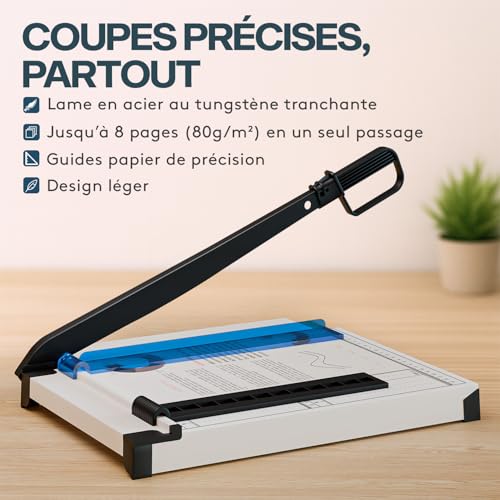 Massicot A4 ACROPAQ pour coupe papier precise de 8 feuilles - 2