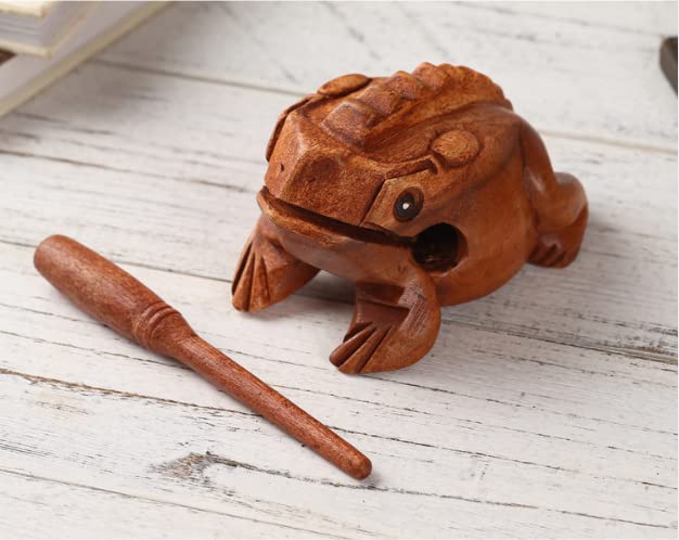 Amazon | [カロカック]かえる楽器 木製 カエル ミニ ギロ ドラム