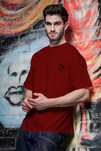 Image of Rigo Printed Oversized T-Shirts for Men | Drop Shoulder T-Shirt for Men