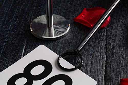 New Star Foodservice 23305 Ring-Clip Table Number Holder/Number Stand/Place Card Holder, 18-Inch, Set Of 12 #TOP6