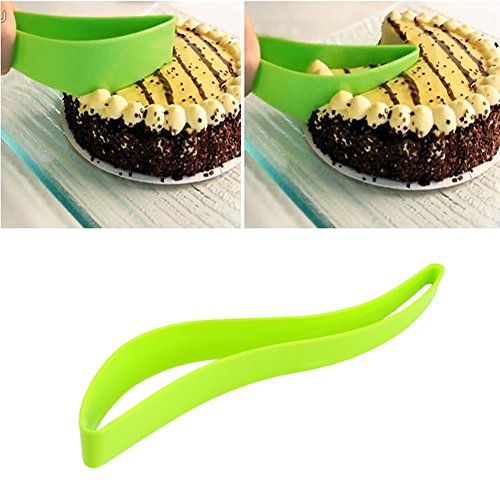 Estone® 2pcs New Cake Pie Slicer Sheet Guide Cutter Server Bread Slice Knife Kitchen Gadget
