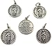 Archangel Saint Raphael Silver Tone Medal with Prayer on Back, 7/8 Inch, Pack of 5