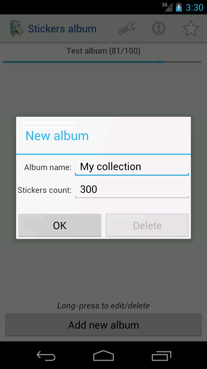 Sticker collection App on Amazon Appstore