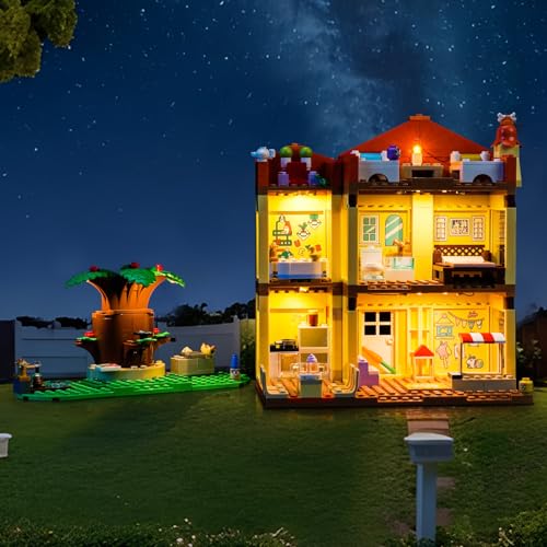 BRICKSHINING LED Lighting Compatible with Lego 11203 Bluey's Family House - JUST Lights, Light Kit Compatible with Lego Bluey 11203, NOT Included The Model Set