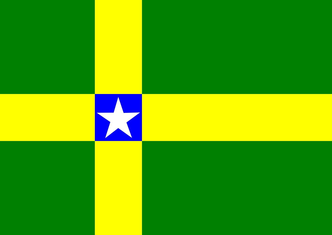 Drapeau Large Governador Nunes Freire de qualité supérieure avec œillets