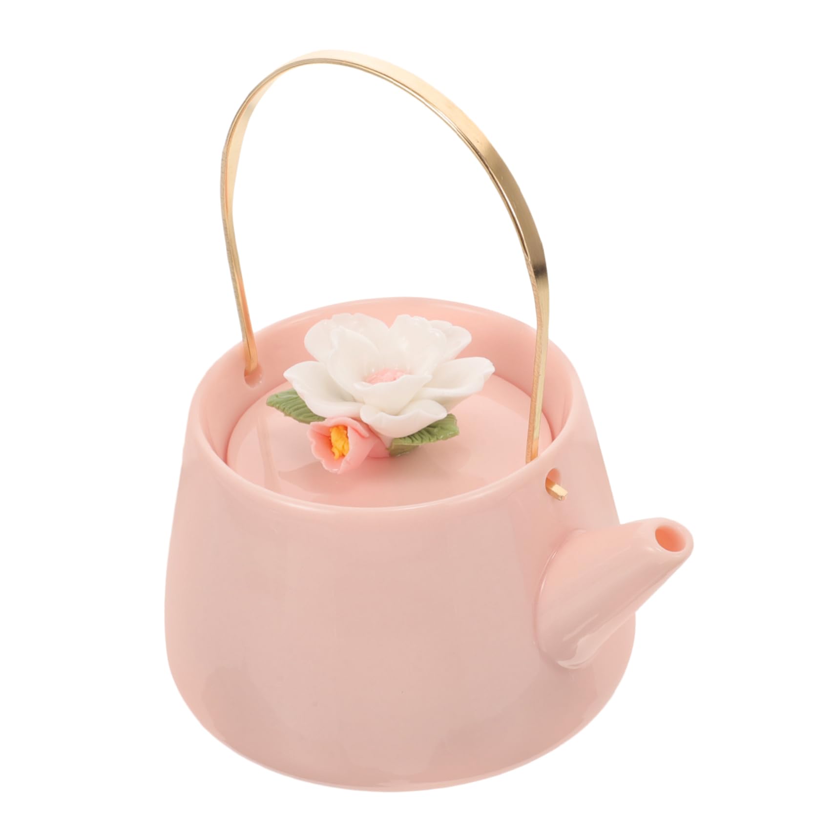 OUNONA 3stücke Keramik Mit Handgefertigtem Blumenmuster Minimalistischer Stil Für Teeliebhaber Hitzebeständig Für Herd Geeignet Für Zubereitung Von Grünem Tee Und Kräutertee