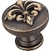 Jeffrey Alexander 218Absb Lafayette Cabinet Knob Carton Of 30 Antique Brass