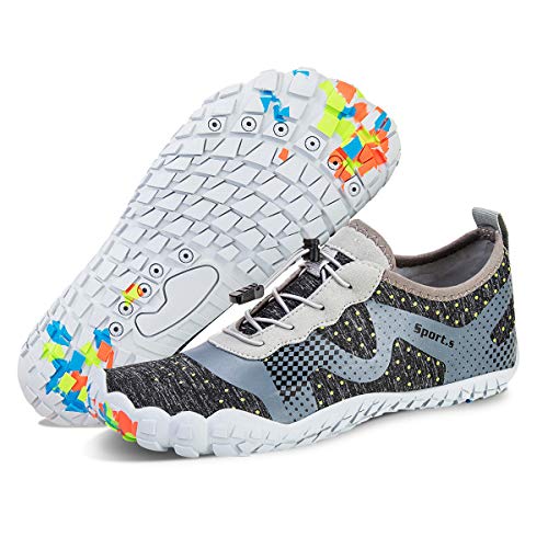 Image of Water Shoes for Men Barefoot Quick-Dry Aqua Sock Outdoor Athletic Sport Shoes for Kayaking, Boating, Hiking, Surfing, Walking