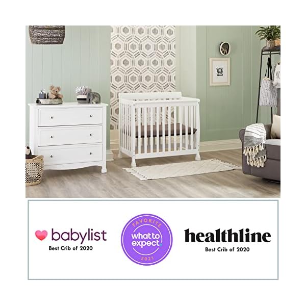   DaVinci-Kalani-4-in-1-Convertible-Mini-Crib-in-White-Greenguard-Gold-Certified