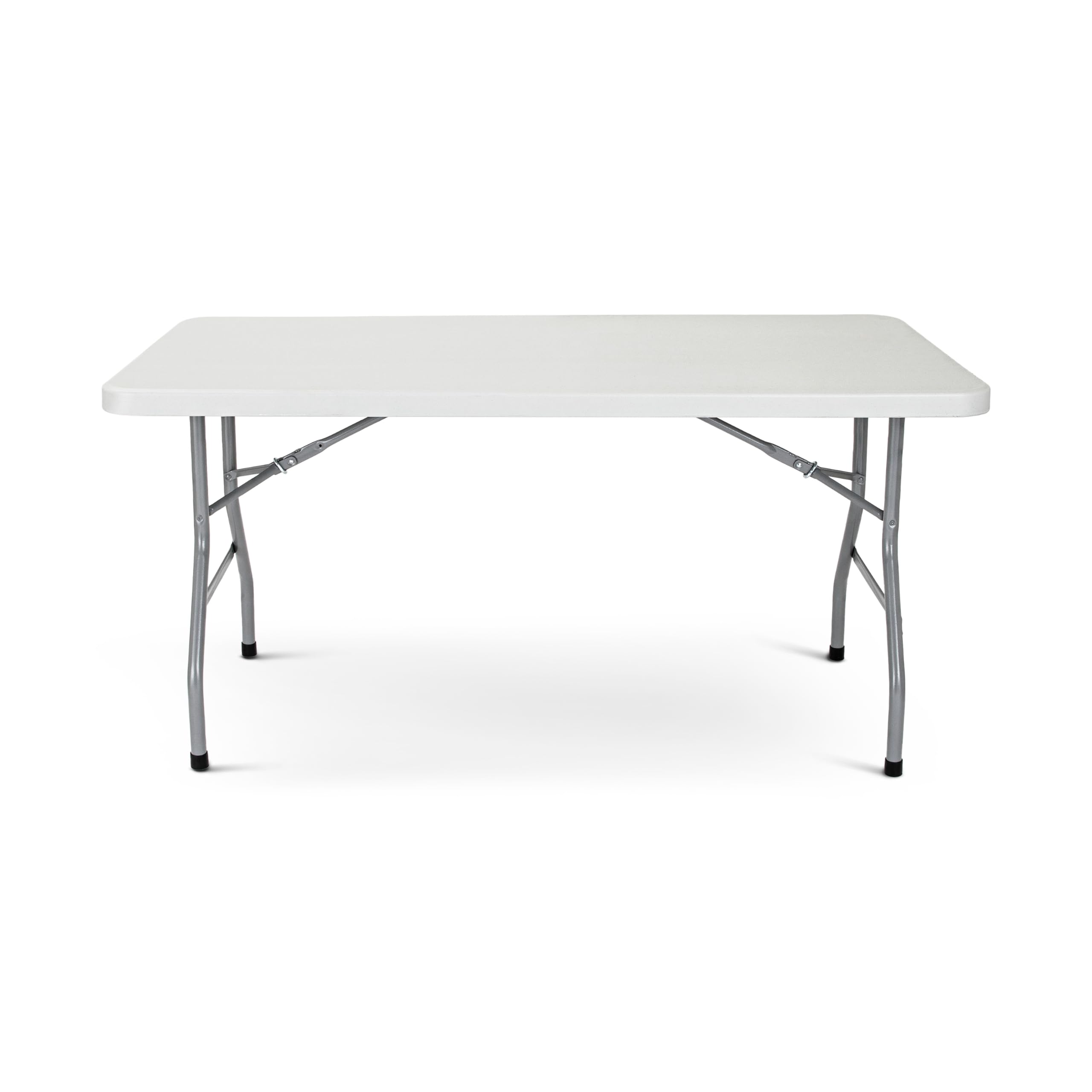 OEF Furnishings Mesa Plegable Resistente de 5 pies, Acero aleado Plástico, Gris Claro, 30" x 60"