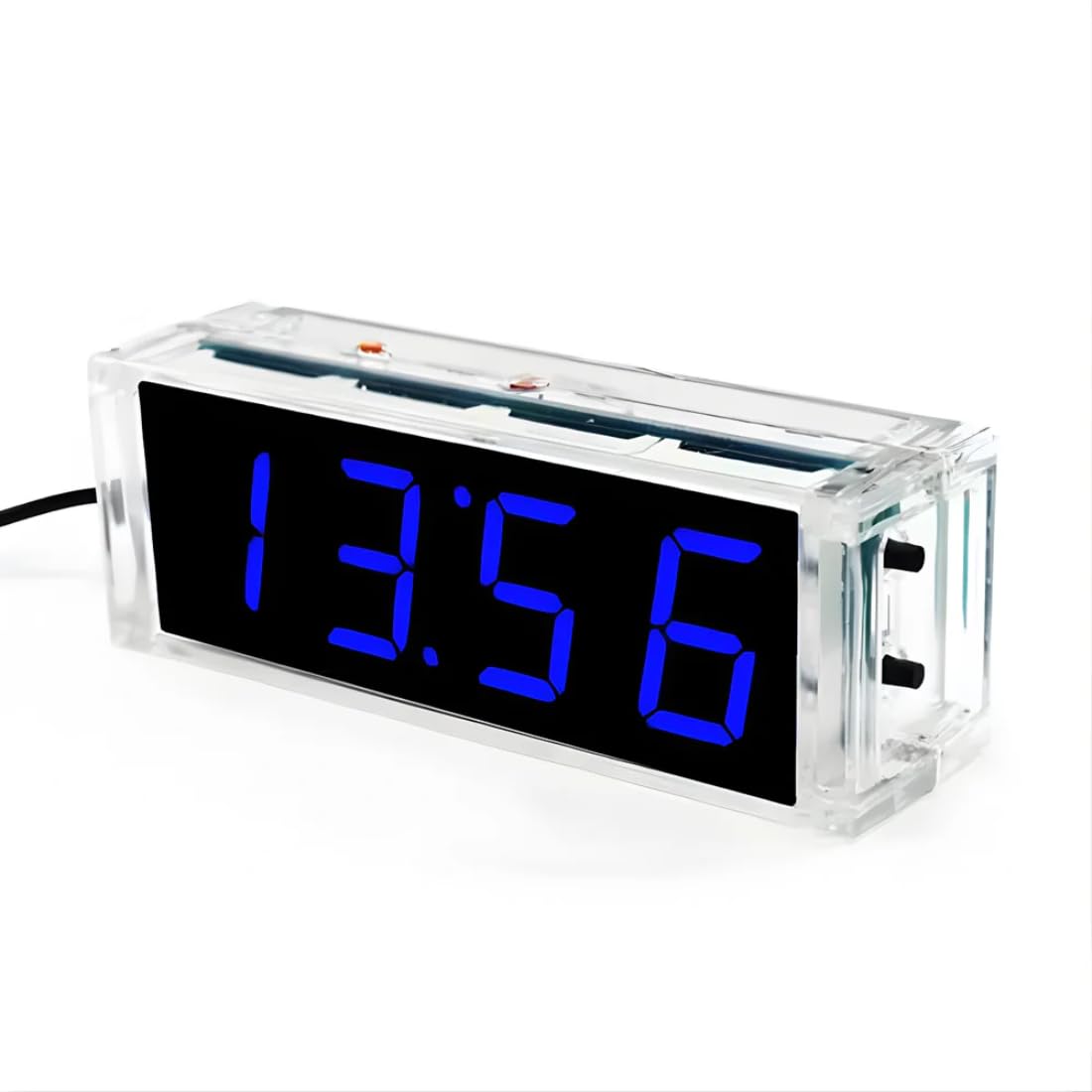 Robocraze 1-Inch LED Display DIY Clock Kit (Blue) – Light-Control MCU Project Set with Casing | DIY Soldering Kit with LED Tube, Auto Brightness, STEM Learning Project for Students & Makers-image-37