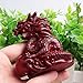 Acxico 1Pcs Mini RED Chinese Feng Shui Dragon Figurine Statue for Luck Success
