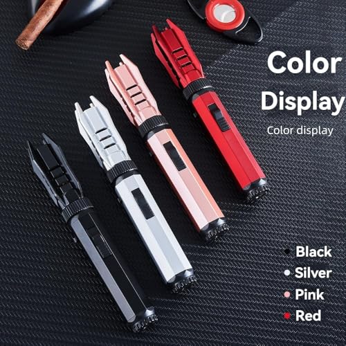 Encendedor de soplete recargable rojo miniatura 5