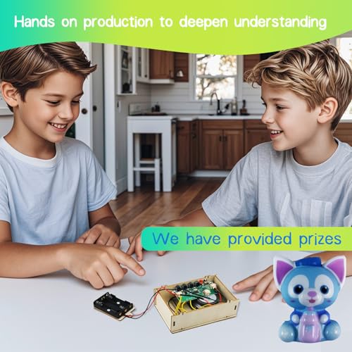 science kits for kids age 8-12 12-14 stem kits for kids age 8-10 diy radio kit for kids gifts for teen girls boys 9 11 13 15 16 with paint brush painting book stickers pendant amp squeeze toy