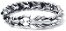 WWWXD Pure S925 Sterling Silver Bangle Men Dragon Head Scale Scale Chain Steampunk Rock Bracelet for Les Bijoux de Motard Masculins de Luxe, 21 cm (8,2 Pouces) 60g (Size : 19cm(7.5in) 52g)