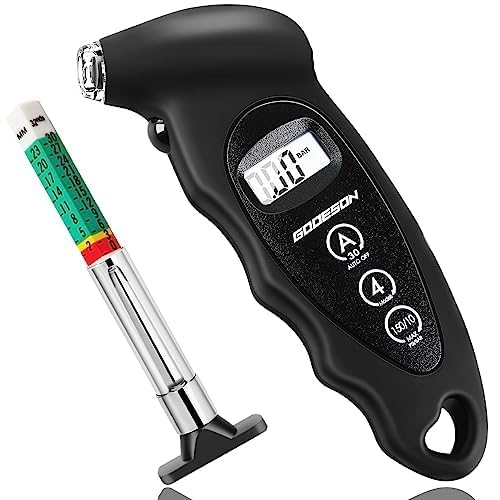 GODESON Digital Tire Pressure Gauge 150 PSI with 4 Settings and Tire