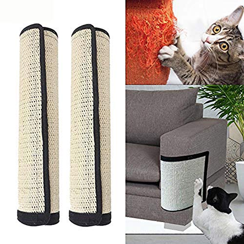 Womdee Möbelschutz von Katzen zum Kratzen, 2 Stück, 100% natürliches Sisal, für Katzen, Möbel...