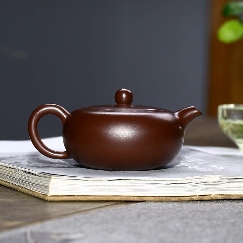 Czajniczek Zaparzacz Do Herbaty Czajniczek Ekspres Do Herbaty Fioletowy Clay Teapot Zisha Zestaw Herbaty Do Picia Fioletowy Clay Płaski Jade Handmade Herbata Płaski Jade Czajniczek