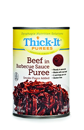 Thick-It Puree Food: Beef with Barbecue Sauce, 15 Ounce, Pack of 12