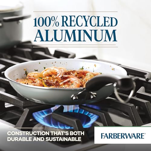 Farberware EcoAdvantage Ceramic Nonstick Cookware/Pots and Pans Set, 13 Piece - Gray - image 6