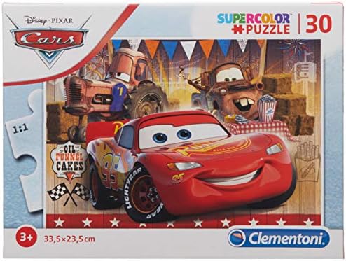 Clementoni Kids Puzzle Super Color Disney Pixar Cars 30 PCS ( 33.5 x 23 ...