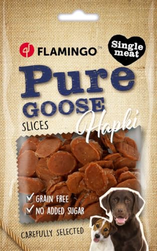 Friandises pour Chien – Rondelles à l’oie – Mono-protéine – sans céréales – sans sucres ajoutés – 85 g – Hapki Pure – Flamingo – vue 3